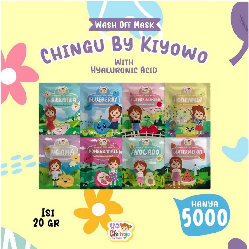 (EXP 06/2023) Chingu By Kiyowo Wash Off Face Mask 20 gr