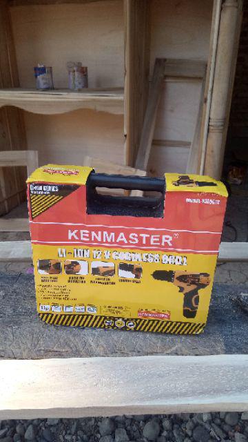 Kenmaster Modern Cordless 12v Mesin 10 Mm Bor Drill