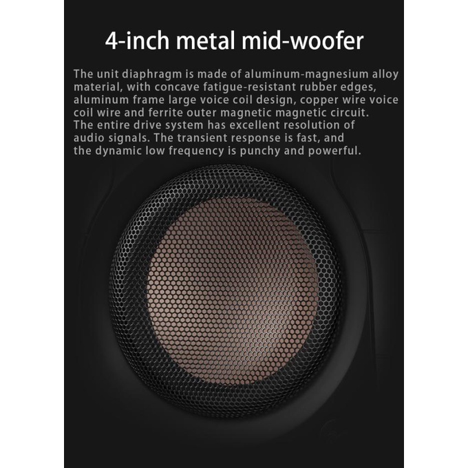 Swans Hivi D100 2.0 Professional Ribbon Tweeter Wireless Speakers