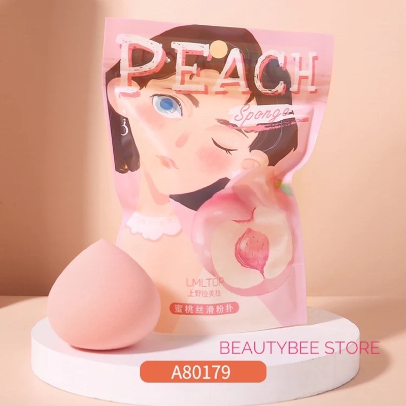 PEACH BEAUTY BLENDER / MAKEUP SPONGE BENTUK PEACH PREMIUM (A80179)