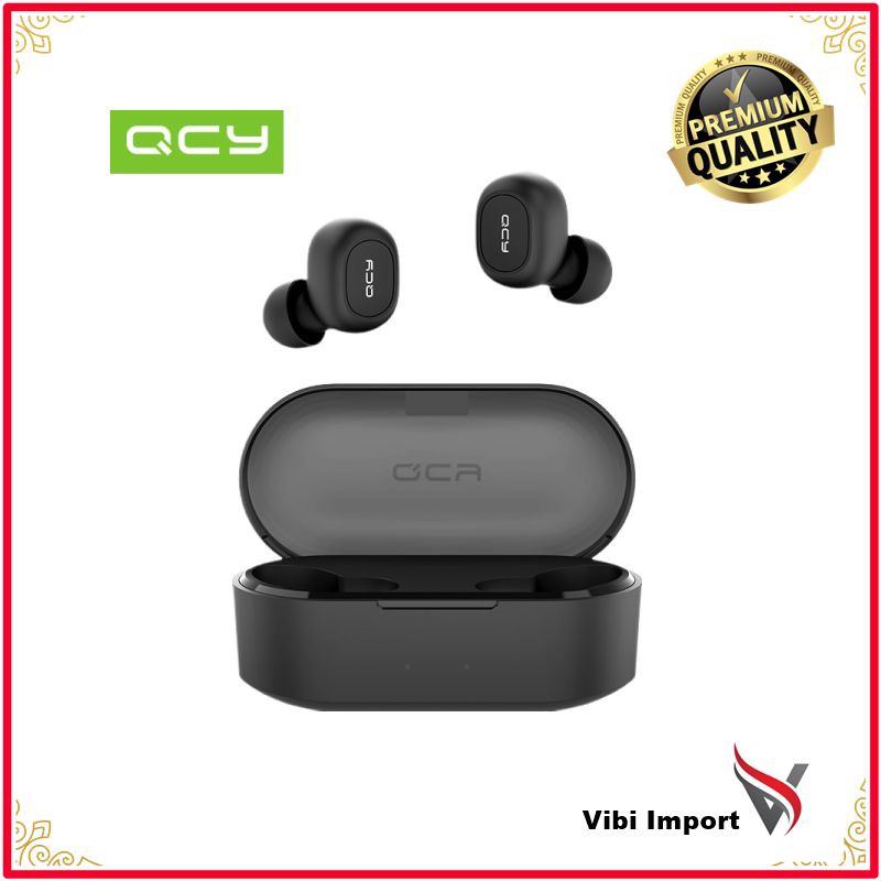 Terlaris 2019 QCY T2C TWS BT5.0 Wireless Earphone dengan Dual mircophone 3D Stereo Bluetooth