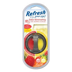 Parfum Mobil Vent Clip Refresh Vent Stick Dual Scented Fresh Strawberry &amp; Cool Lemonade Mewah