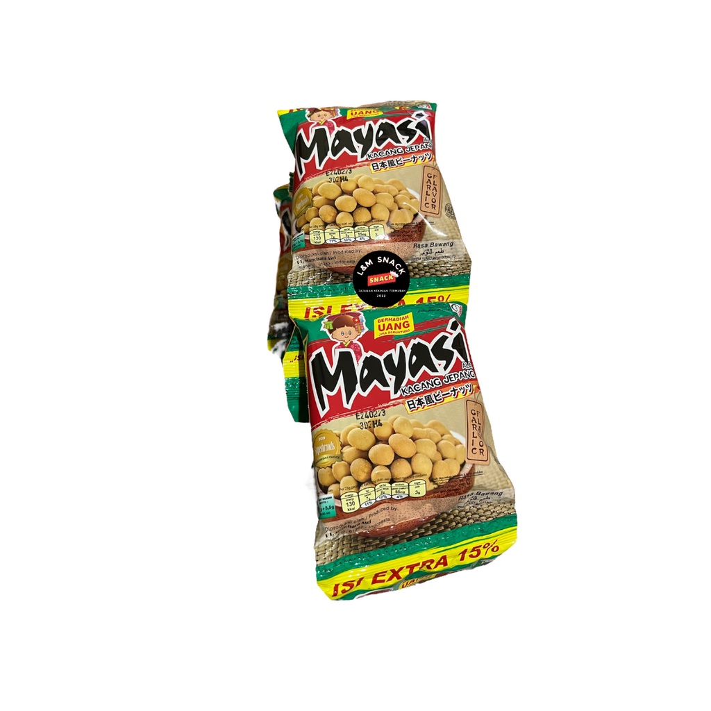 Kacang Mayasi ala Kacang Jepang 1 Renceng Isi 10 pcs @23g+3.5gr