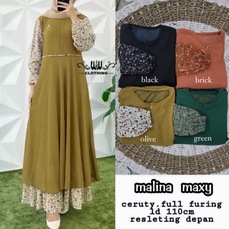 MALINA MAXY DRESS CERUTY by W&W CLOTHING