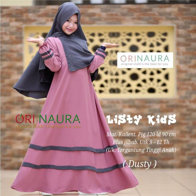 Listy kids gamis orinaura