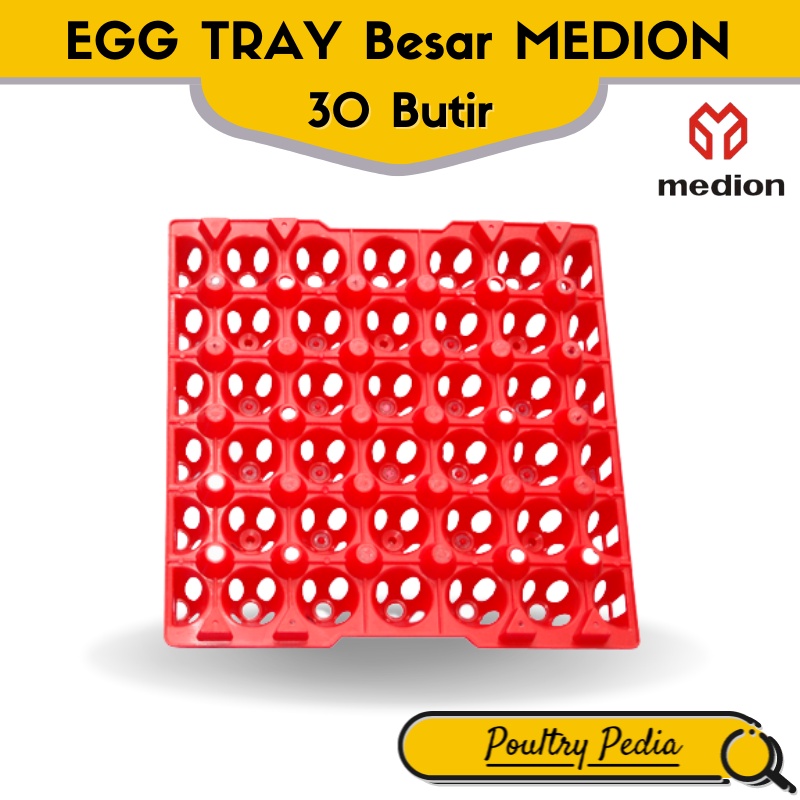 Egg tray plastik ukuran besar - Medion