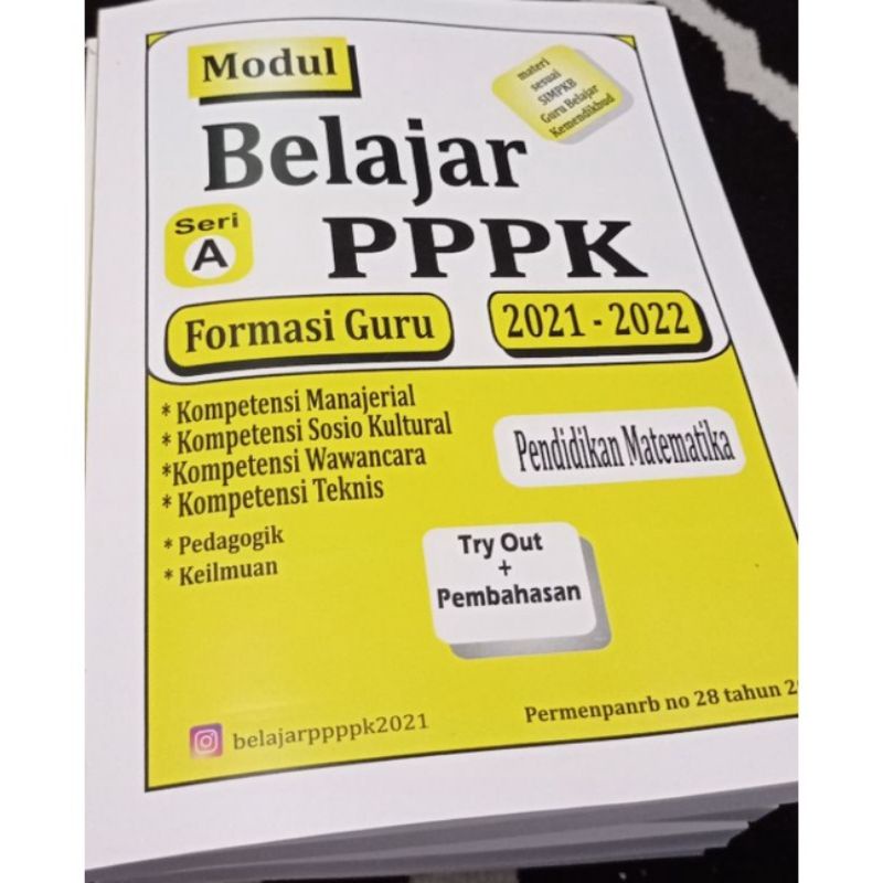Modul Belajar PPPK Pendidikan Matematika Seri A Formasi Guru 2021-2022