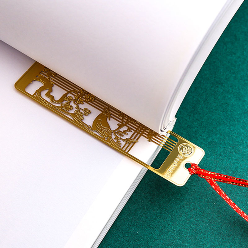 Artistic Hollow Metal Bookmark Chinese Style Book Page Folder