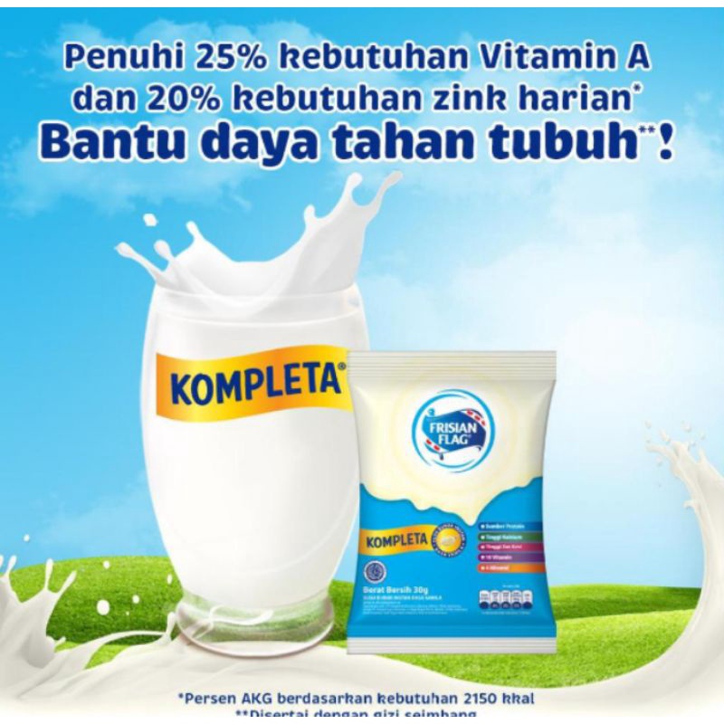 FRISIANFLAG Frisian Flag Kompleta Susu Bubuk Vanila 30g SATUAN