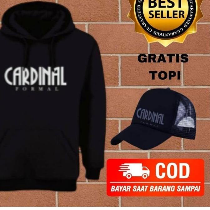 ♀ JAKET HOODIE CARDINAL FORMAL PREMIUM FREE TOPI ➨