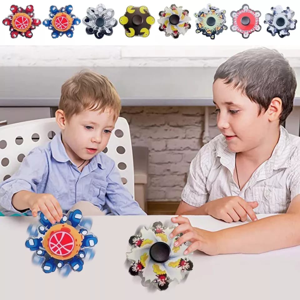 Fidget Spinner Model Kartun karakter among us pikachu naruto Penghilang Stress