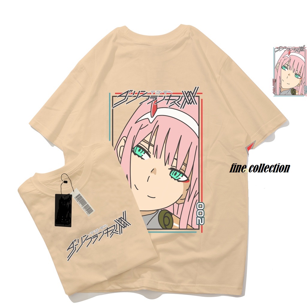 FC - KAOS OVERSIZE ZERO TWO DARLING IN THE FRANXX / Kaos JEPANG / Kaos Waifu