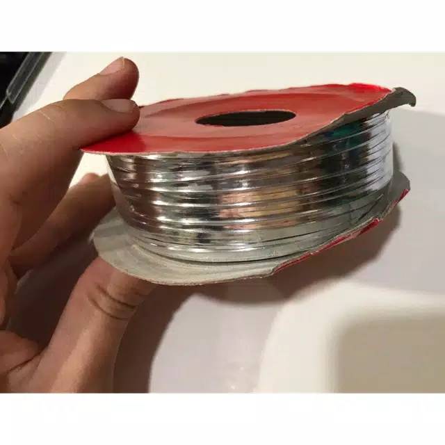 

Twist Tie / Pita Kawat Warna Silver Per Meter