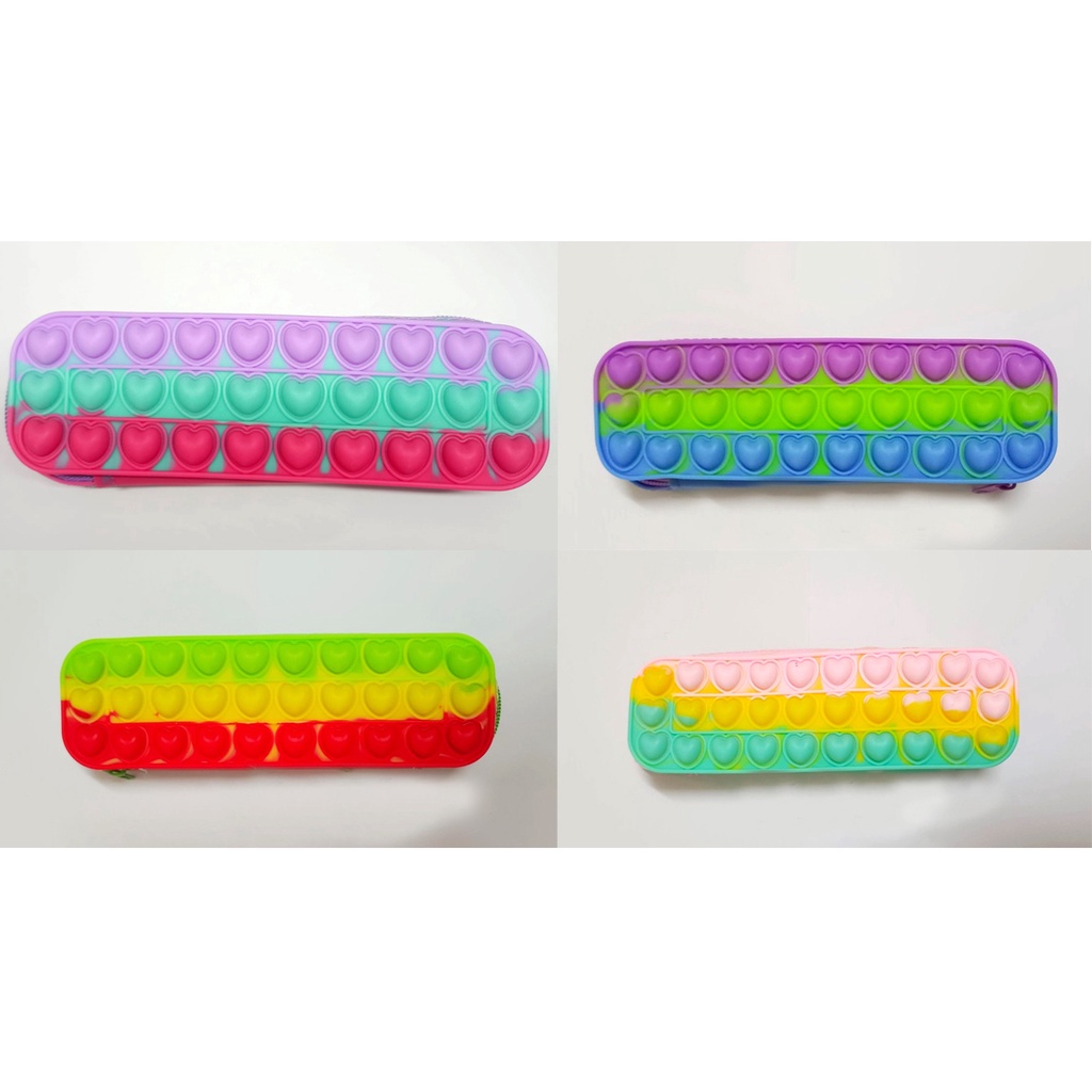 

Kotak Pensil Pop It Kotak Hati Rainbow- Kotak Pensil Impor- Kotak Pensil Fashion- Kotak Pensil Viral- Kotak Pensil Tiktok