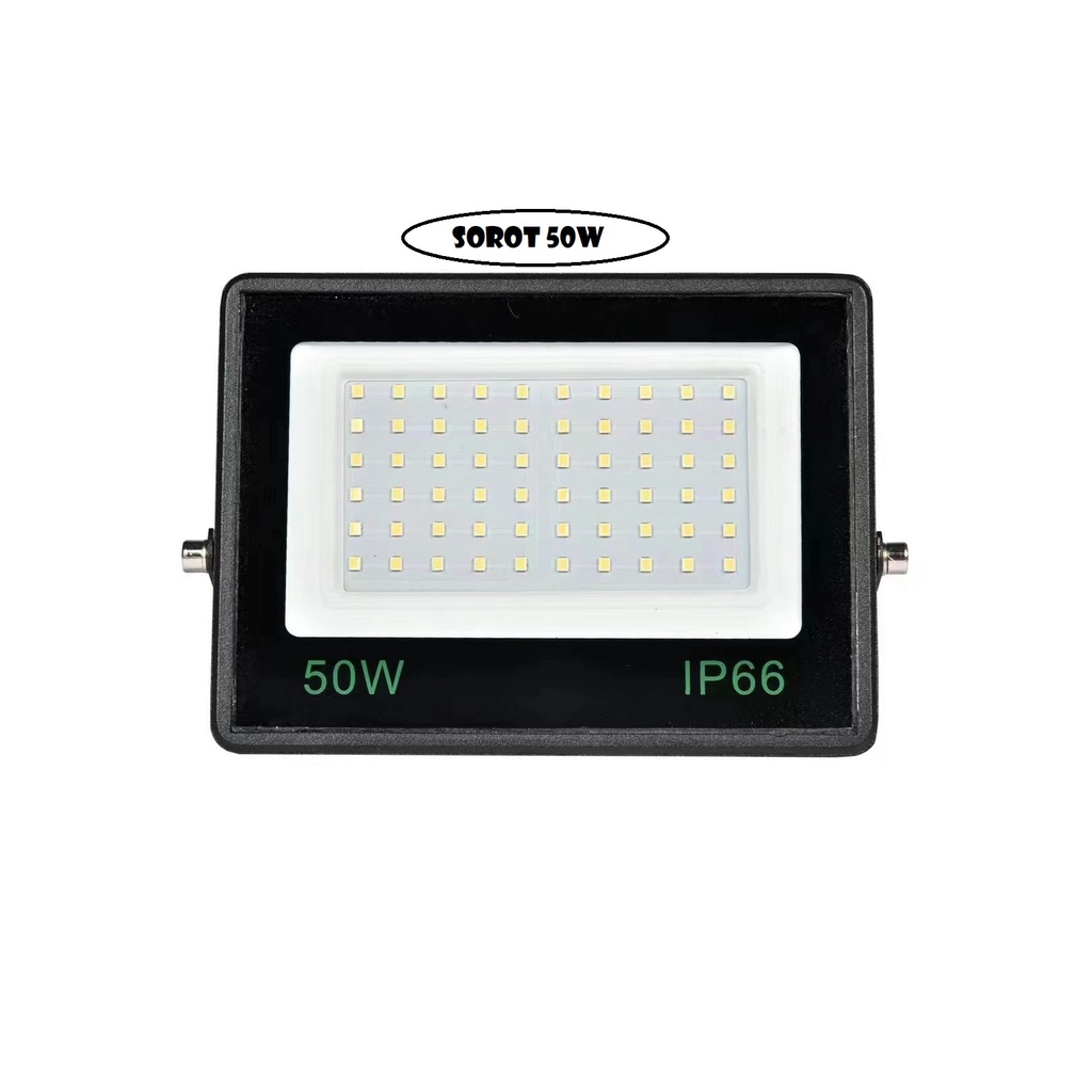 LAMPU SOROT / TEMBAK LED SLIM 50 WATT / 50W / SLIM LED FLOODLIGHT50 WATT AC 220V