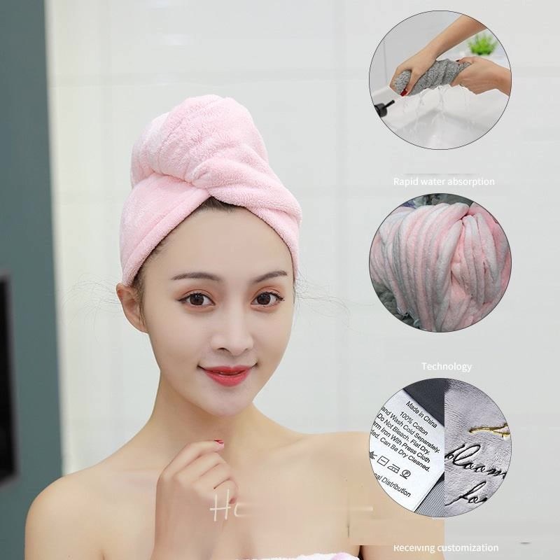 Handuk Keramas Cepat Kering Magic Head Towel Fast Dry Hair Bahan Microfiber Handuk Turban