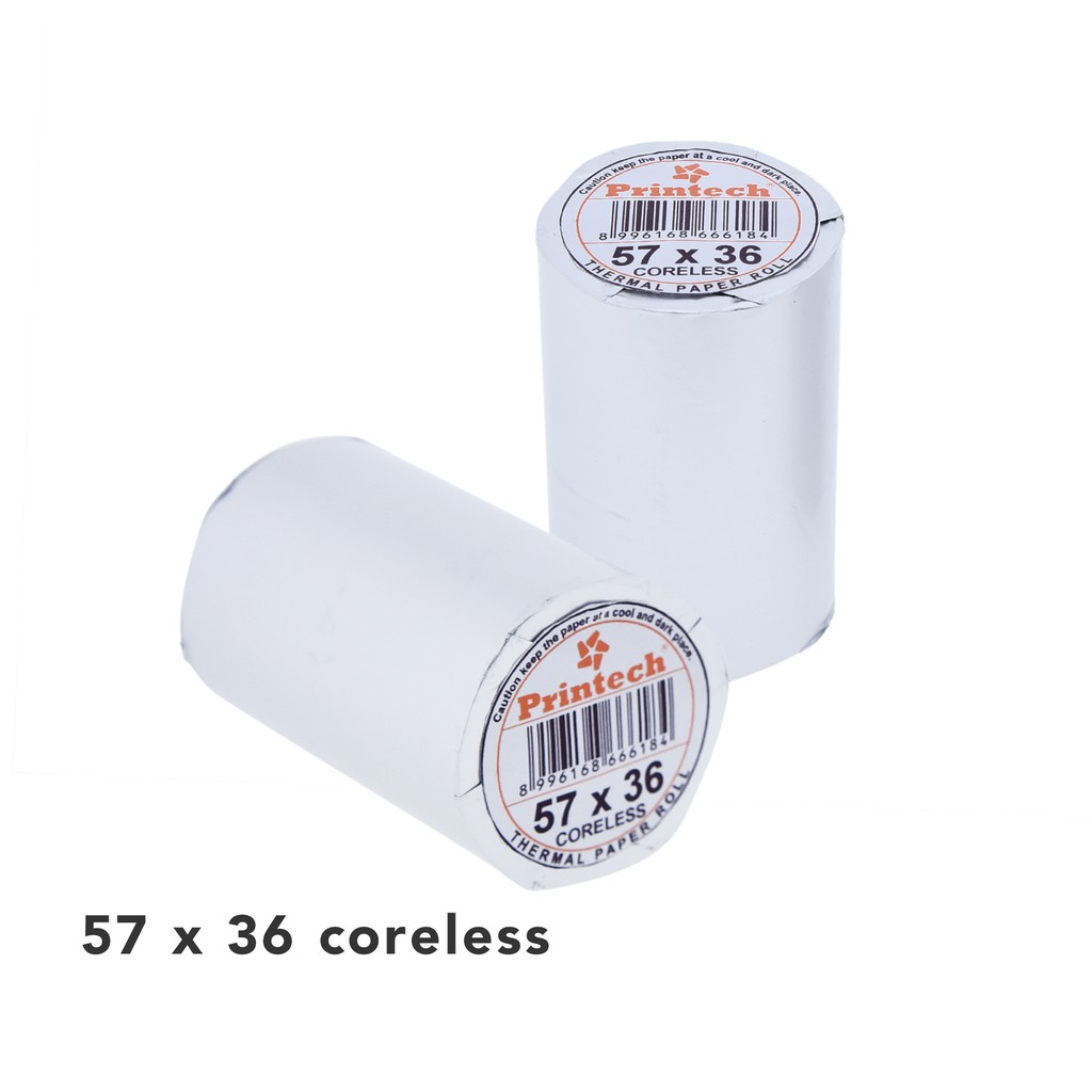 

PRINTECH Kertas Thermal Kasir 57x36 Coreless 1 Roll 03004-1
