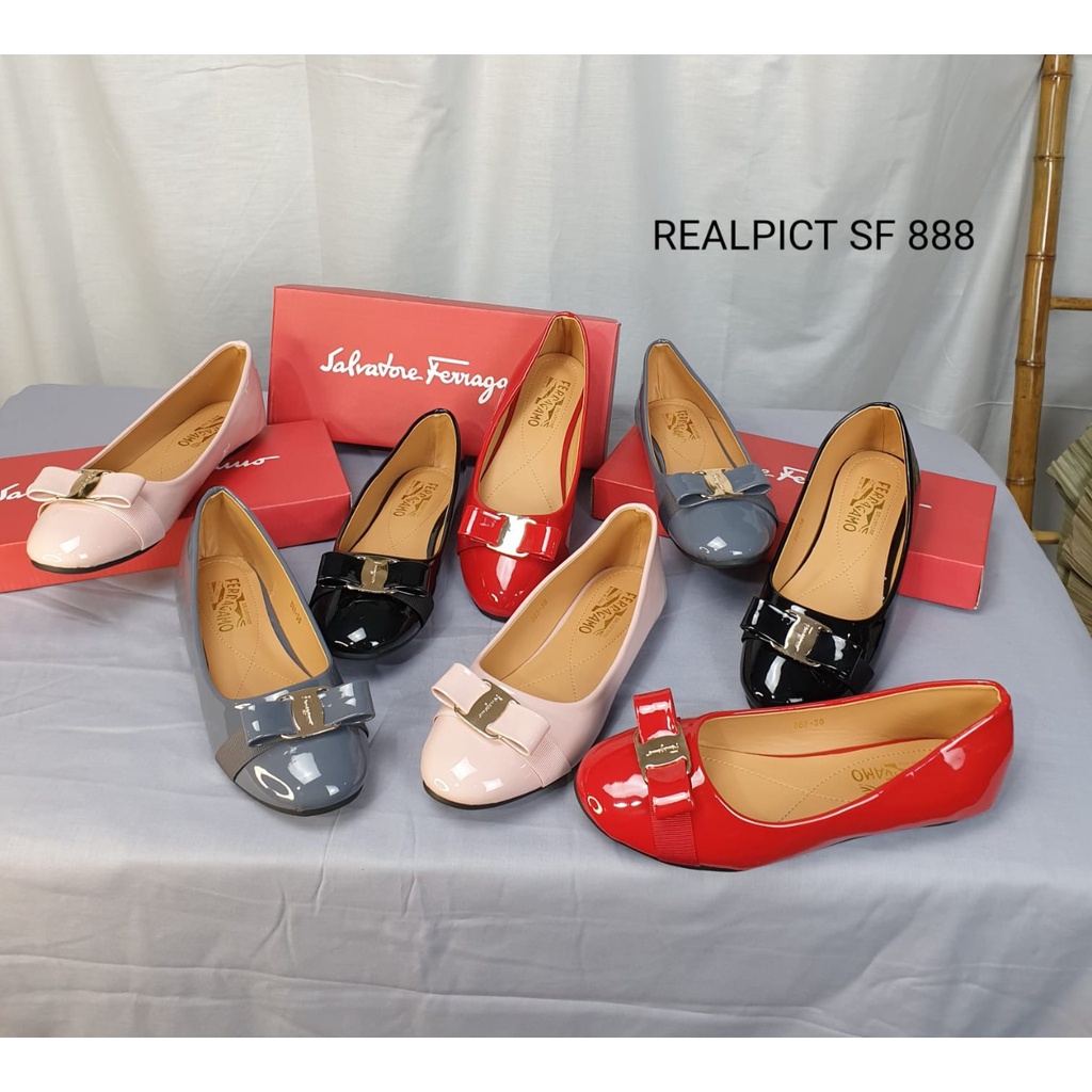 SEPATU WANITA FLAT SHOES KULIT 888