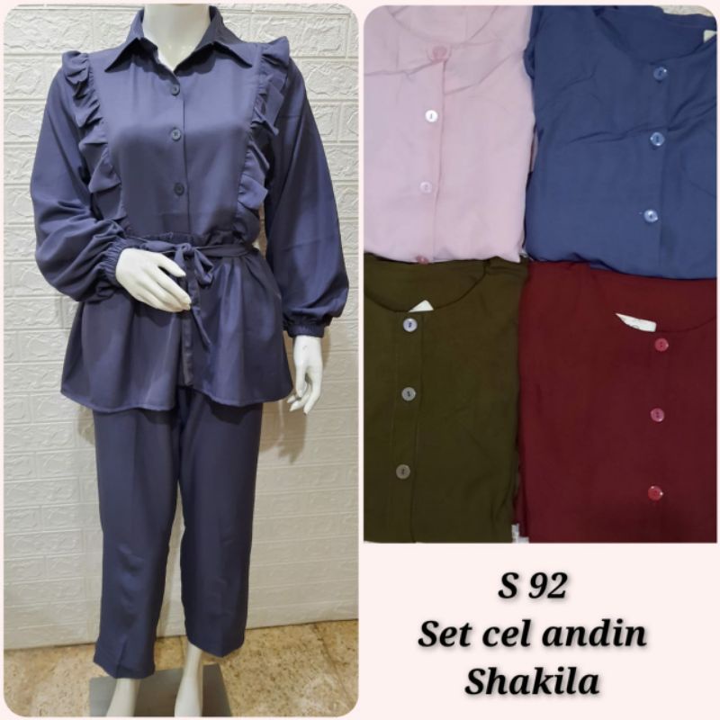 Setcel shakila premium oneset shakila by sidney