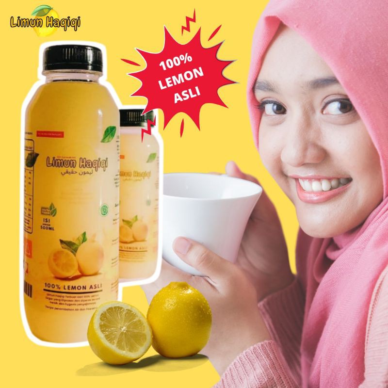 

LIMUN HAQIQI 500 ML / SARI LEMON / LEMON MURNI / 100% LEMON / LEMON PERAS / LEMON ASLI / VITAMIN C