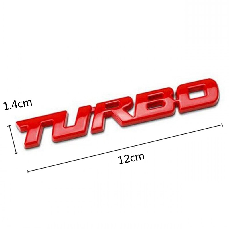 Stiker Emblem / Badge Turbo Boost Loading / 3d Bahan Metal Zinc Alloy Untuk Mobil