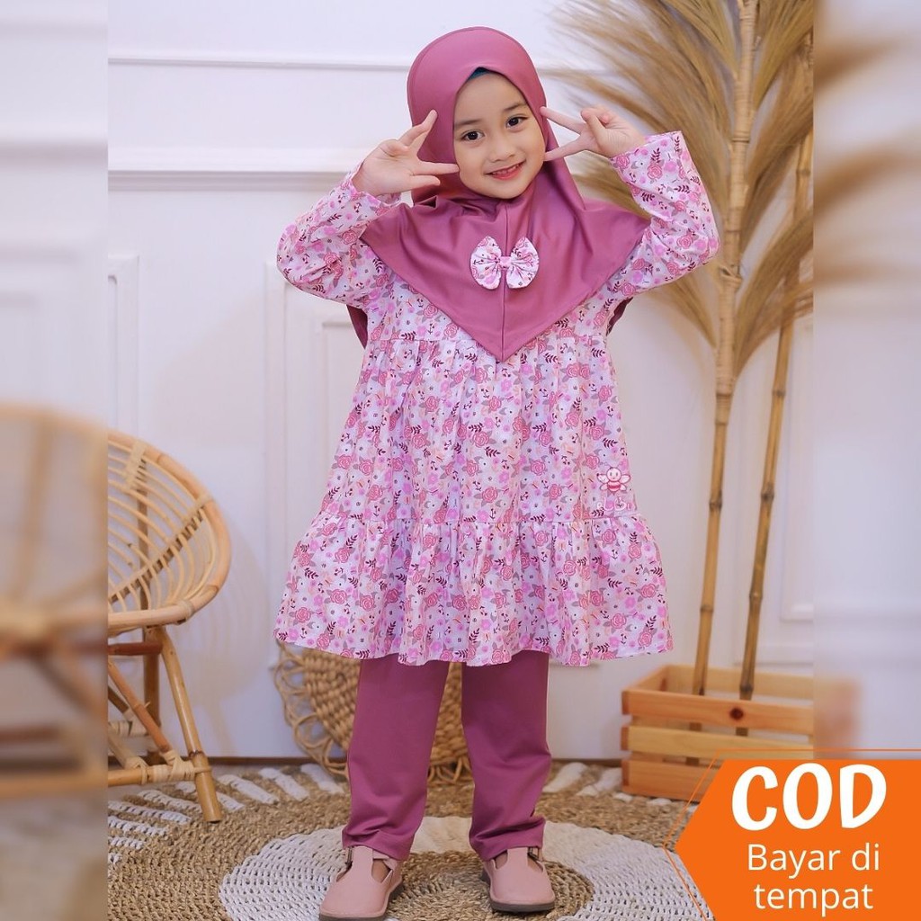 Taalia Legging Set - Setelan Baju Muslim Anak - Setelan