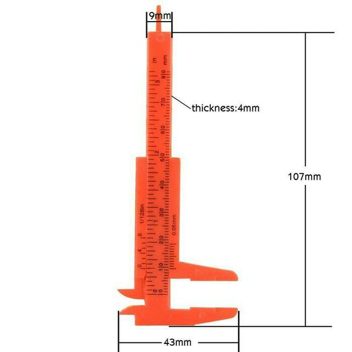 Sigmat Mini Plastik /Jangka Sorong / Mini Caliper 80mm