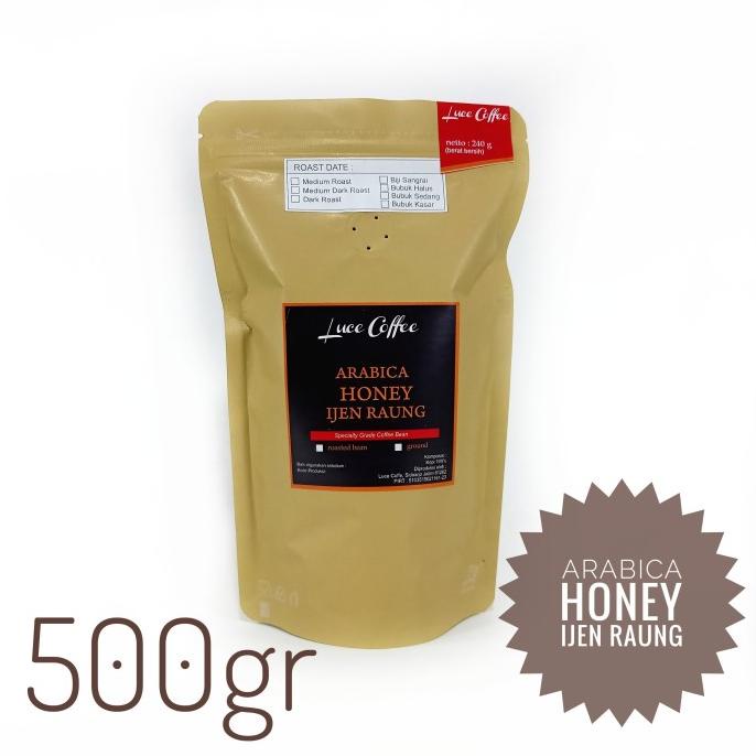 

[ COD ] Kopi Arabica HONEY Ijen Raung 500gr - Biji atau Bubuk BERKUALITAS Kode 1035