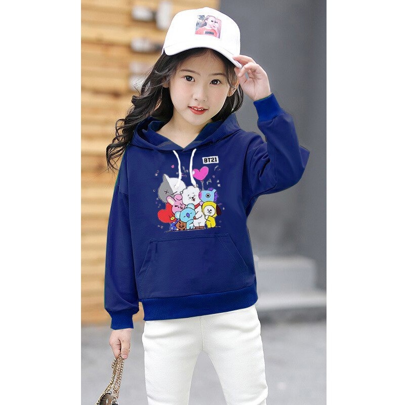 BT 21 SWEATER HOODIE UNICORN ANAK/ SWEATER HOODIE ANAK ( Pria &amp; Wanita )