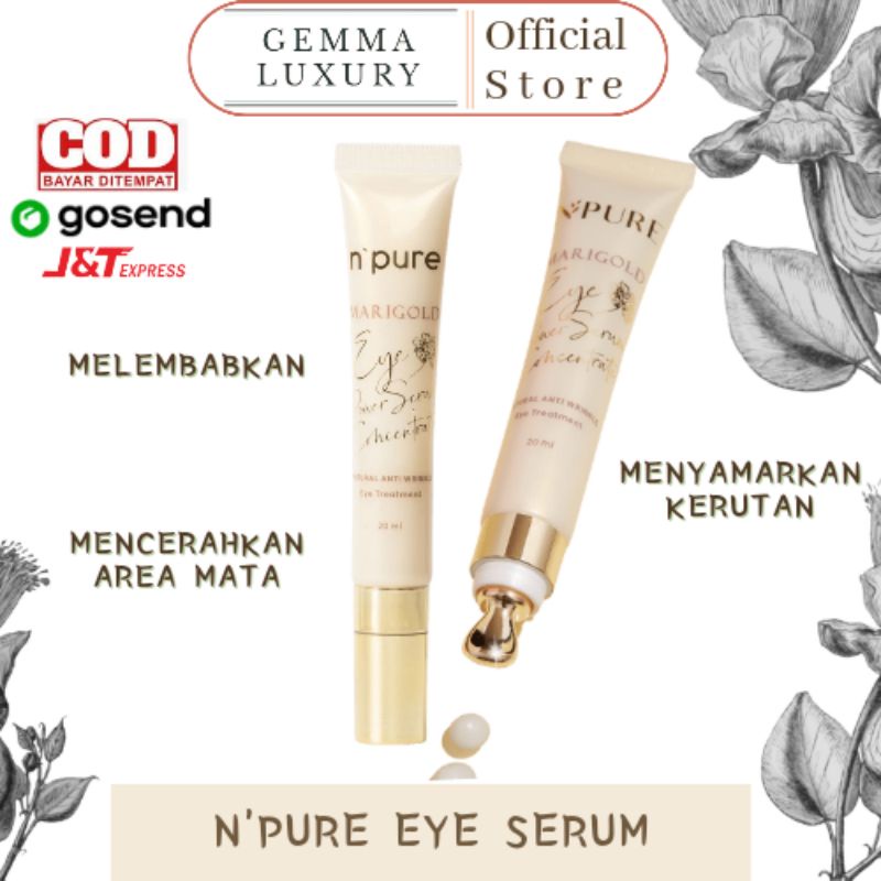 (GOSEND/COD) NPURE N'PURE MARIGOLD EYE POWER SERUM CONCENTRATE (CREAM MATA / ANTI AGING)