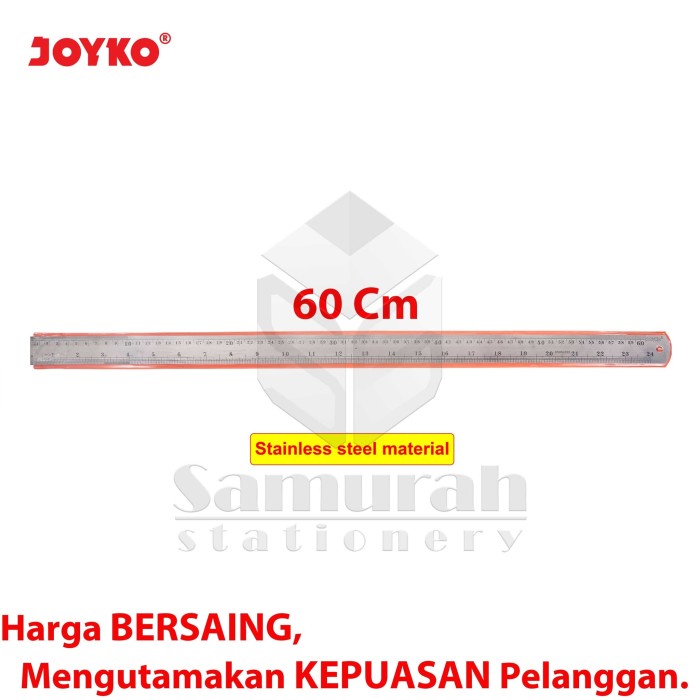 

Mantap Penggaris Besi Joyko 60 Cm Rl-St60 / Pcs / Ruller Stainless 60Cm St60 Trendi