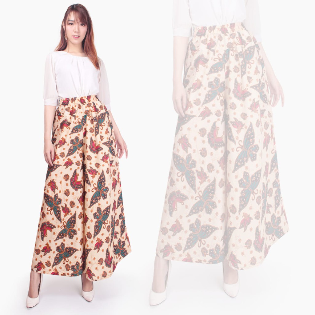 SB Collection Celana Panjang Herna Longpants Kulot Casual Batik Wanita