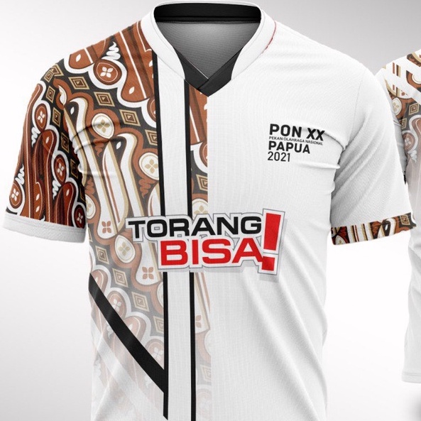 JERSEY PON XX PAPUA KAOS KONTINGEN JATENG BAJU PEKAN OLAH RAGA NASIONAL 2021 JAWA TENGAH