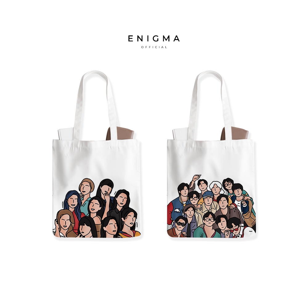 TOTEBAG KANVAS TAS WANITA AESTHETIC ORIGINAL ENIGMA