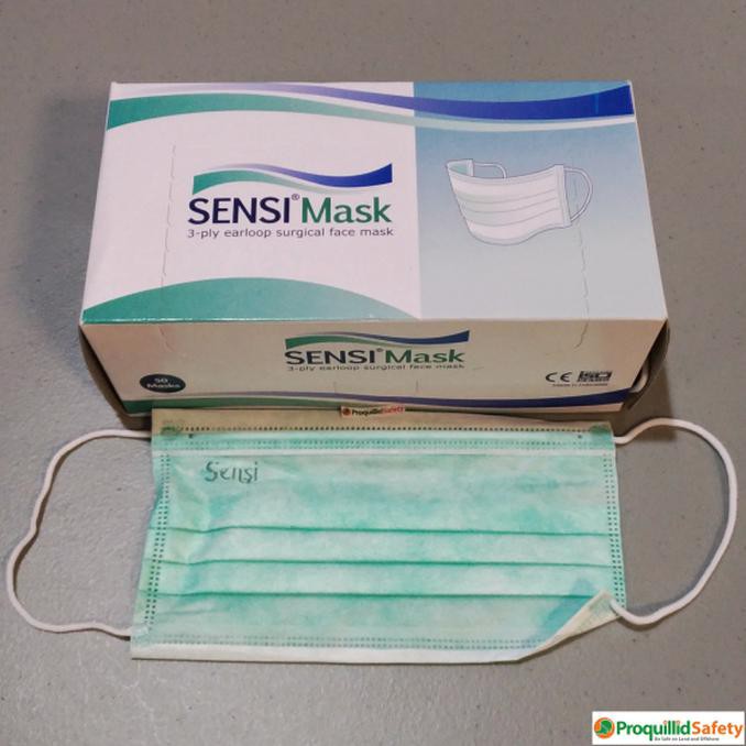 Masker Debu Wajah Mulut Hidung Sensi Mask 3 Ply Earloop