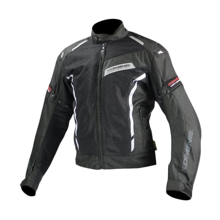 KOMINE JK-103 Carbon Protect Mesh Jaket Touring Pria original - Black