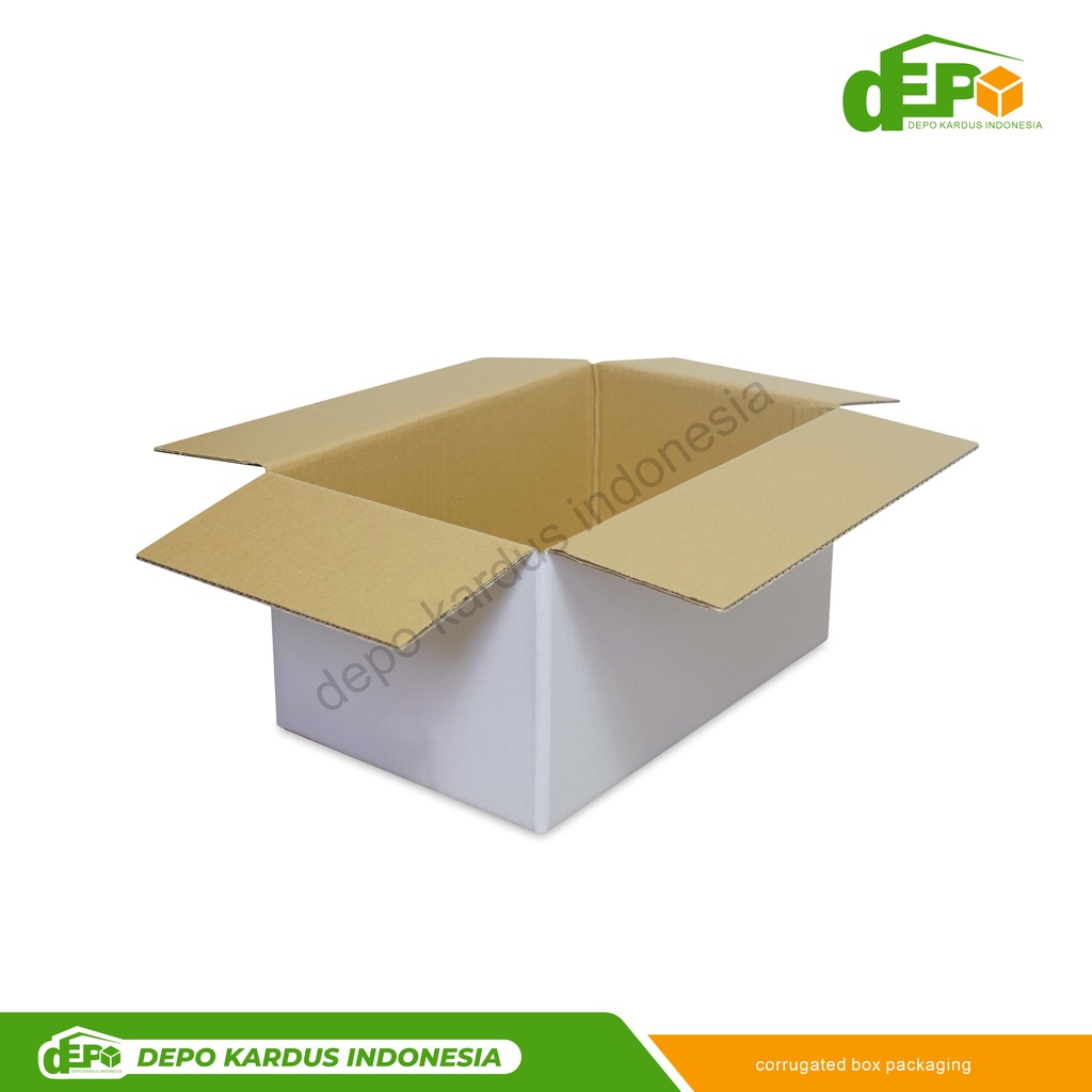 

Depo Box 30x18x14 cm (Mutiara) Karton/kardus/paking/Box Normal/hampers/Polos