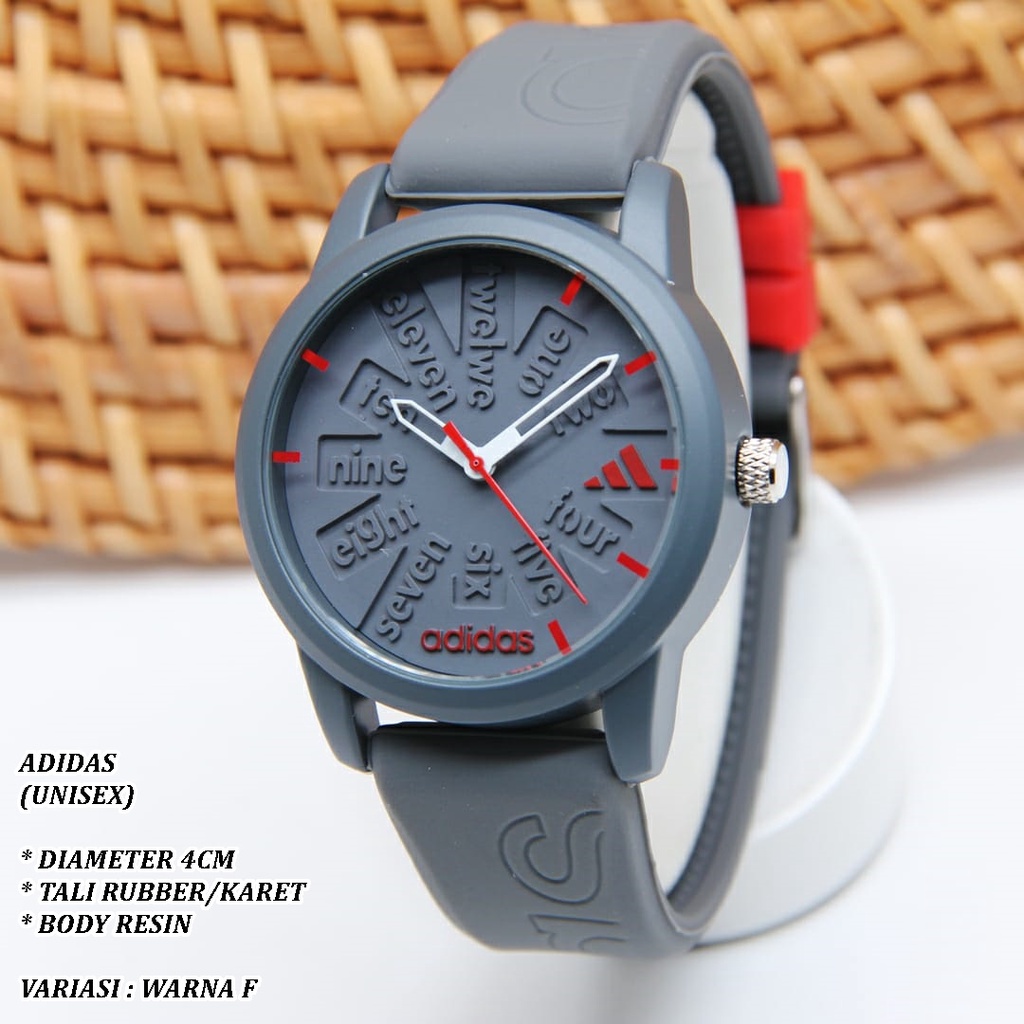 (BISA COD) JAM TANGAN UNISEX FASHION TALI RUBBER BODY RESIN POLOS