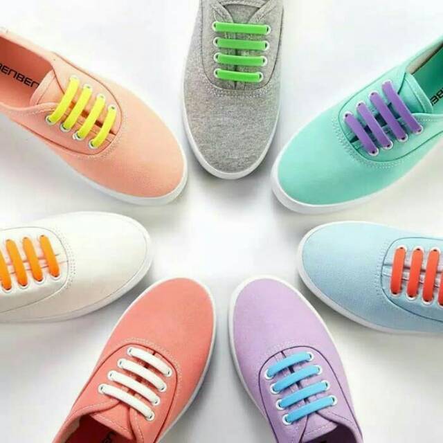 Tali sepatu karet silicone Premium coolnice shoelace