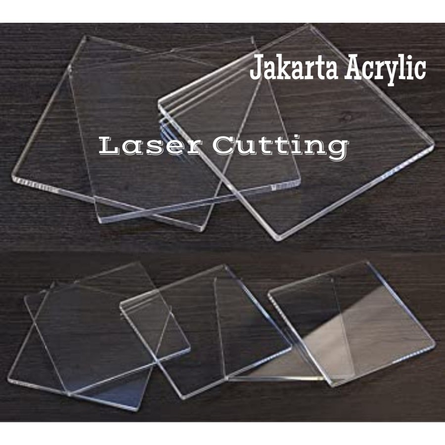 Acrylic 2mm 10x60cm Laser Cutting Akrilik Bening / Clear