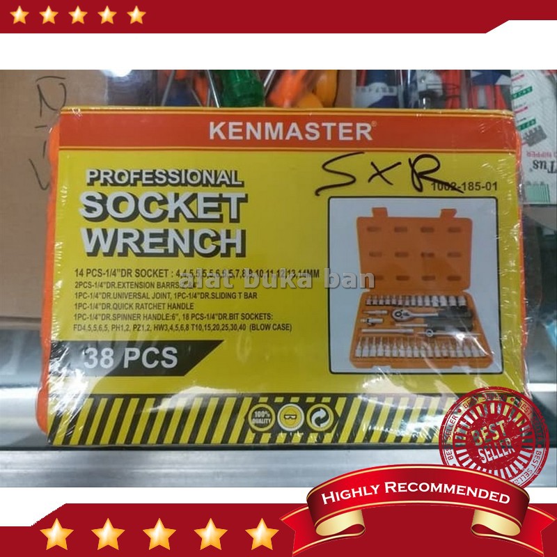 Kunci SOCK SET 38pcs KENMASTER GARANSI MURAH