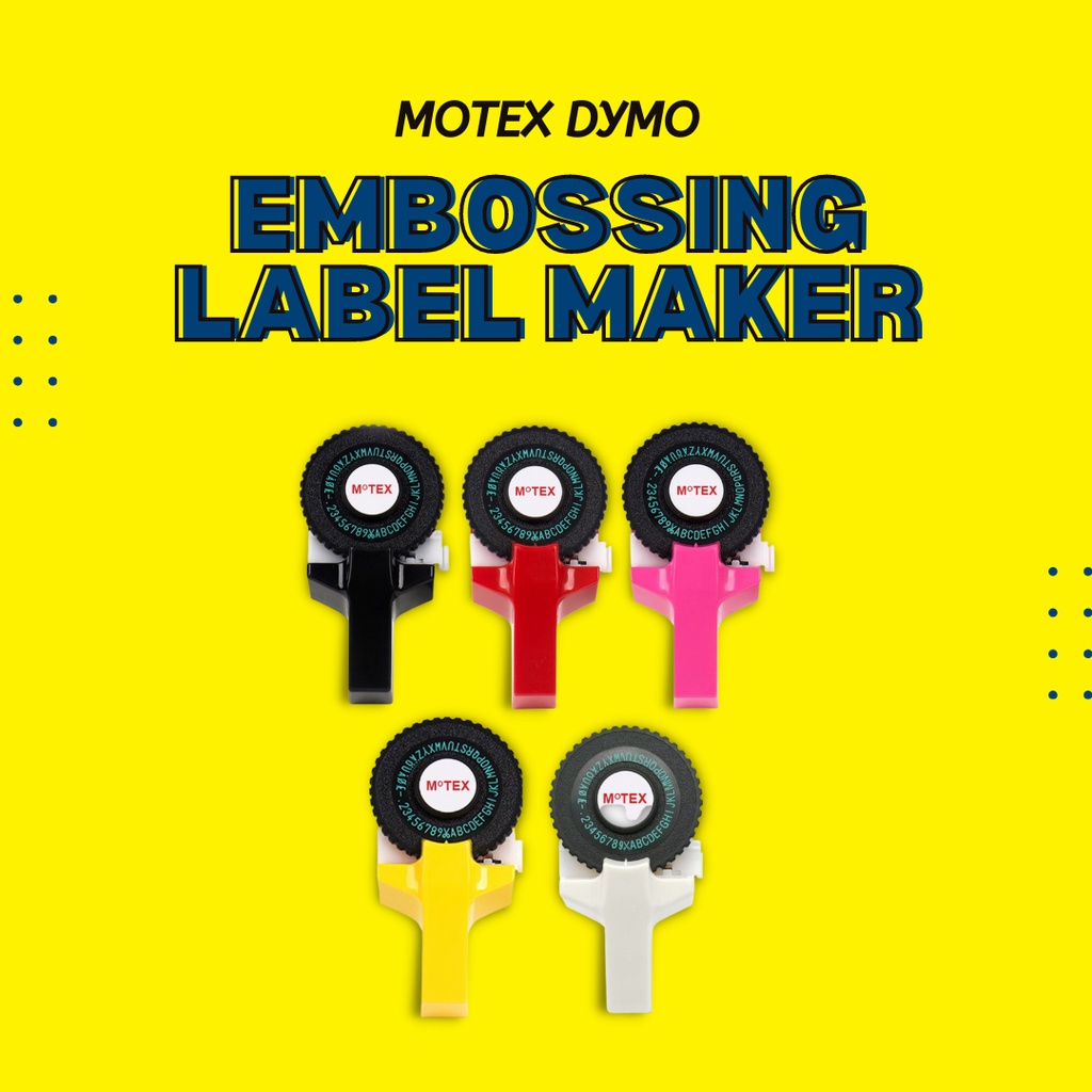 MOTEX dymo embossing label maker [READY STOCK]