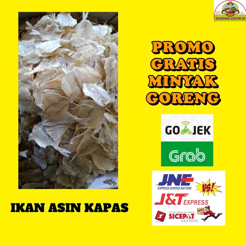 

IKAN ASIN KAPAS 100 GRAM (GRADE A)