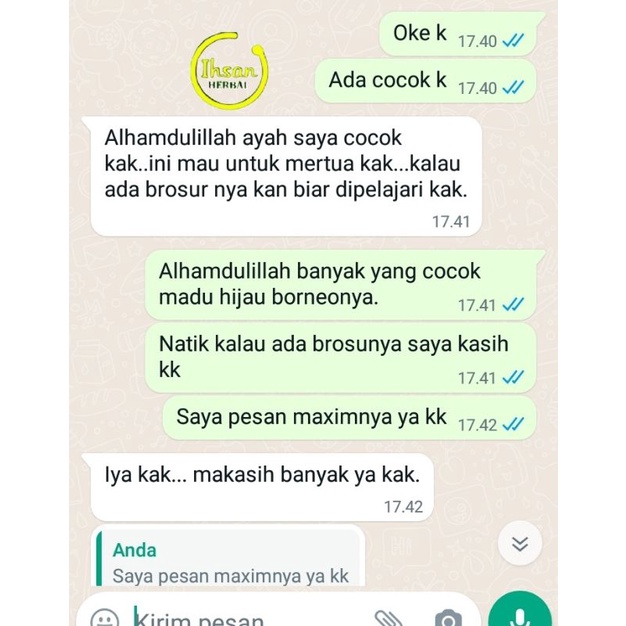[1000%ORIGINAL]MADU HIJAU BORNEO  OBAT MAG ASAM LAMBUNG KEMBUNG MUAL gerd  lambung freshmag madu hijau-1