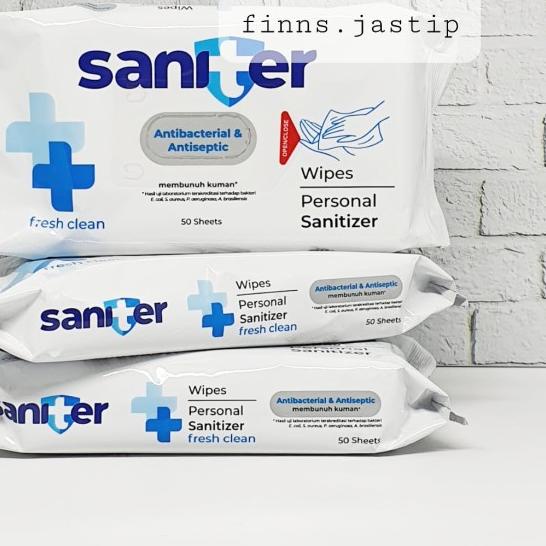 ➱ Saniter Wipes 50 / Saniter Tissue Basah 50 Lembar ♫