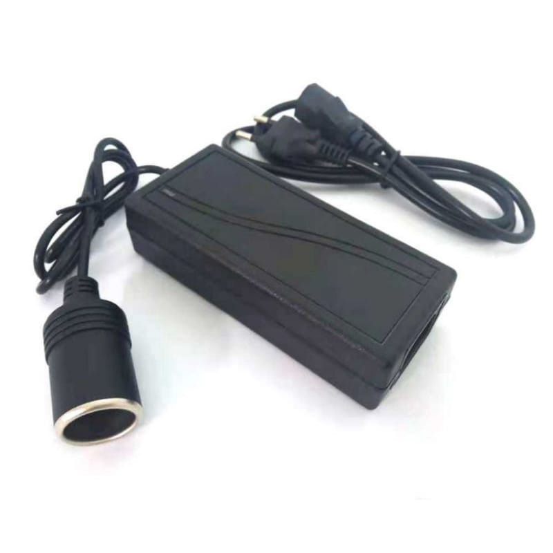 Adaptor Lighter Converter Konverter 220V AC To 12V DC Lighter Socket Power Mobil Kulkas EU 5A 10A