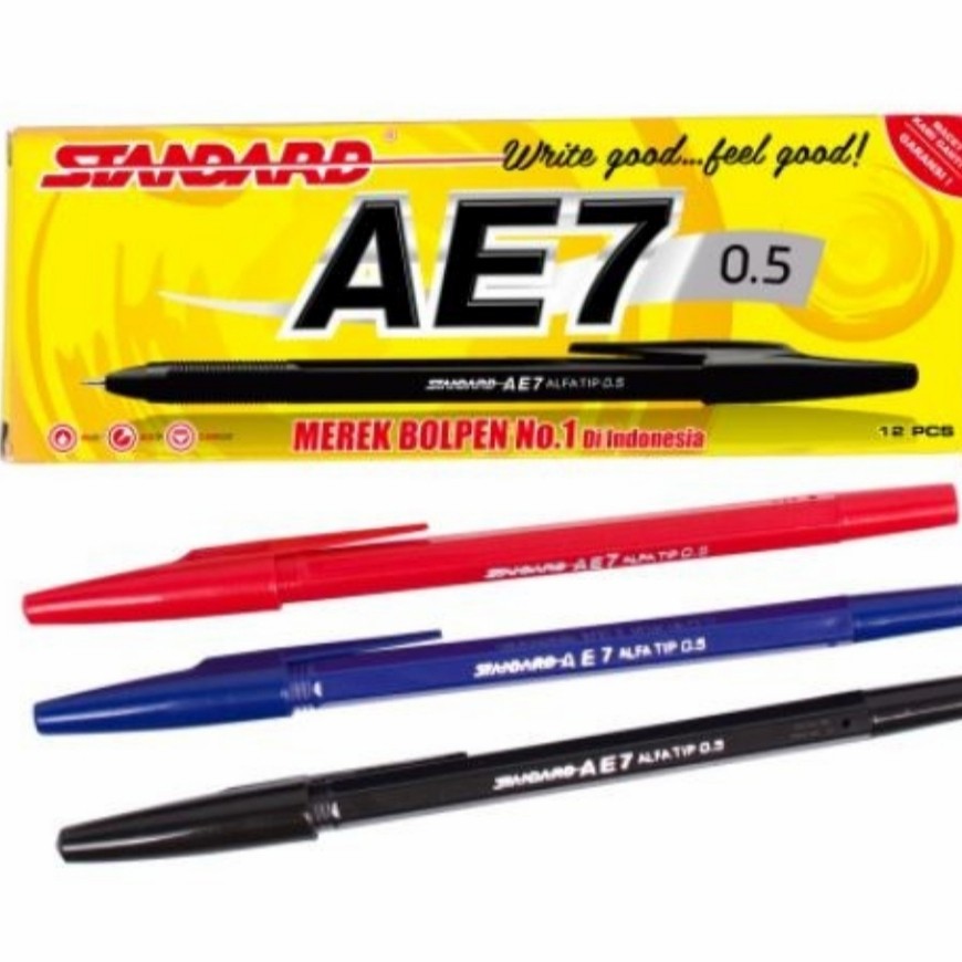 

Pulpen Standard AE7 0.5mm GROSIR MURAH (12 PCS)