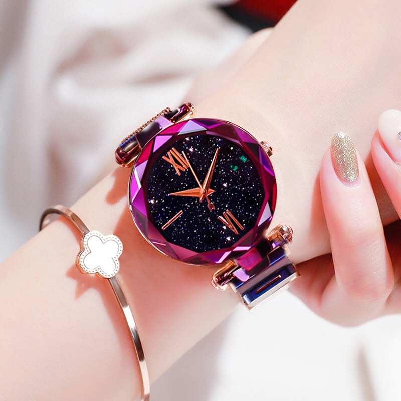 COD✅ Jam tangan wanita rantai magnet jam analog jam magnet watch fshion  murah   S1133