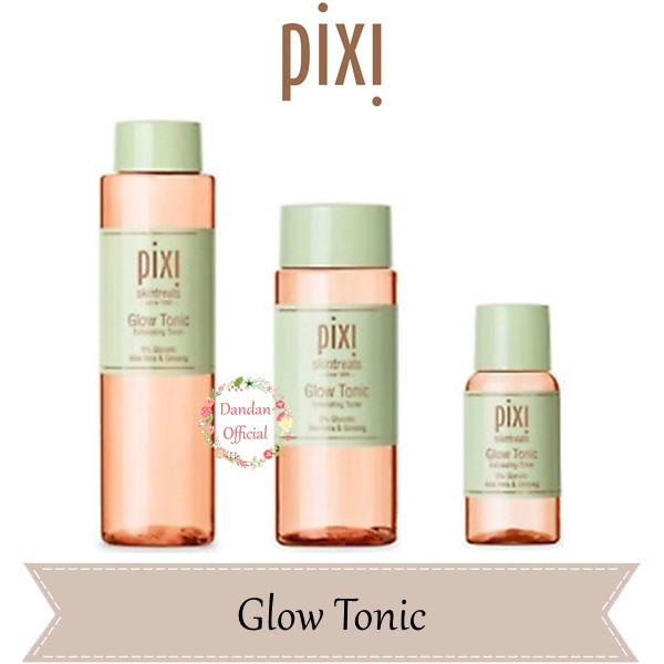 Pixi Glow Tonic Exfoliating Toner Full Size 100 ml, 250 ml | Shopee ...