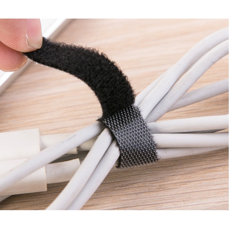 Durable Tali Pengikat Kabel Serbaguna Organizer Cable Ties Velcro 1m